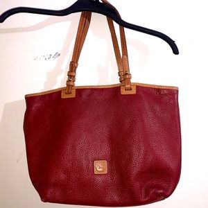 LARGE RED LEATHER DOONEY BURKE